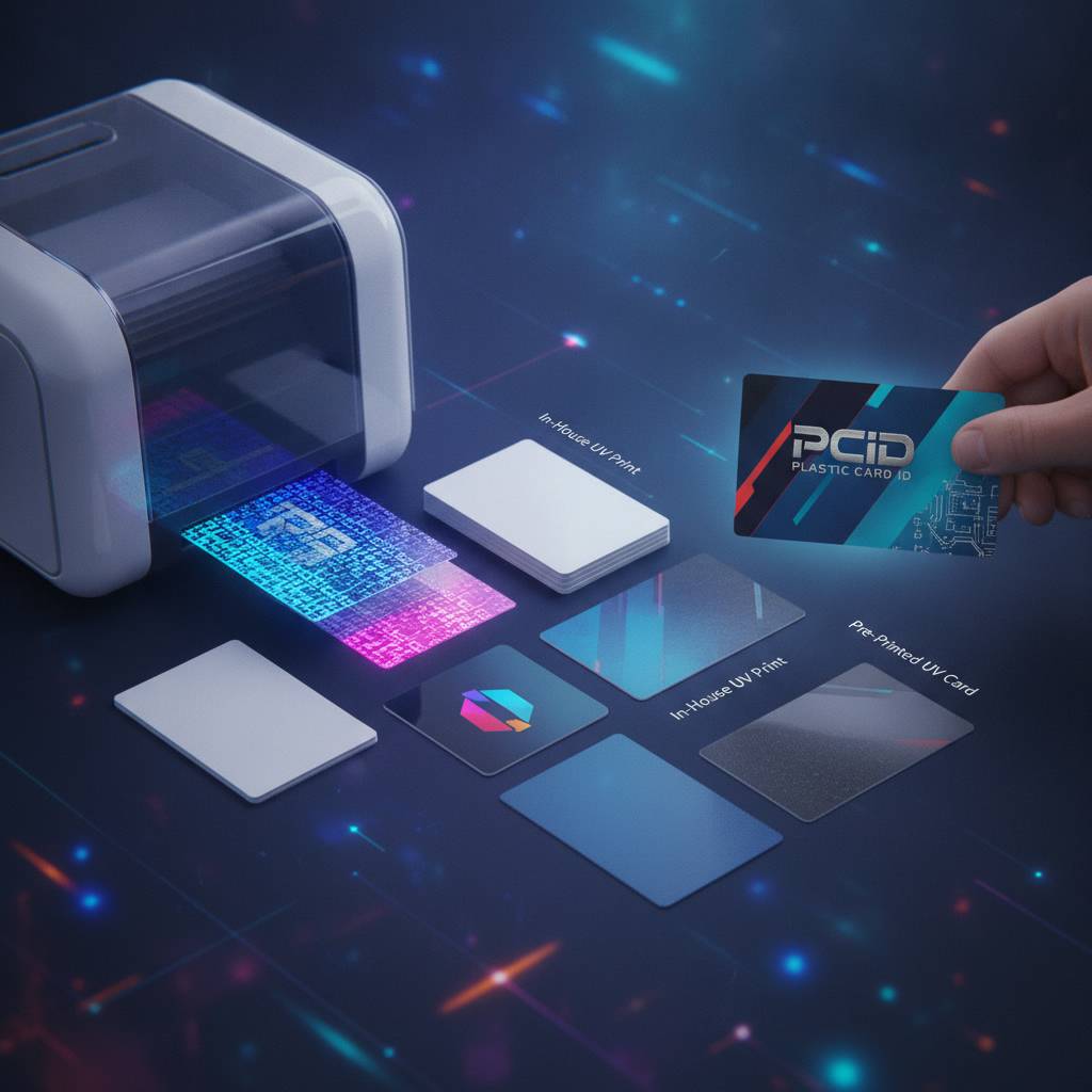 In-House UV Printing vs. Pre-Printed UV Cards: Making the Right Choice